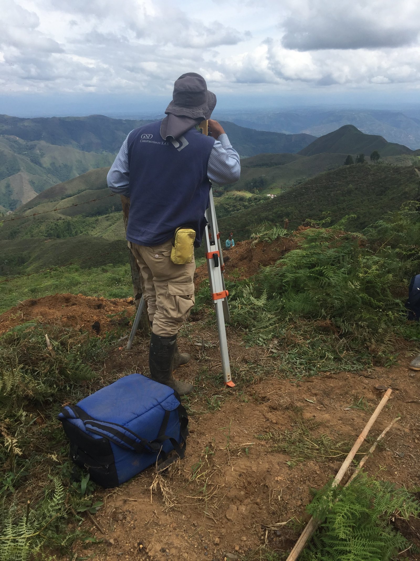Medición topográfica con estación total